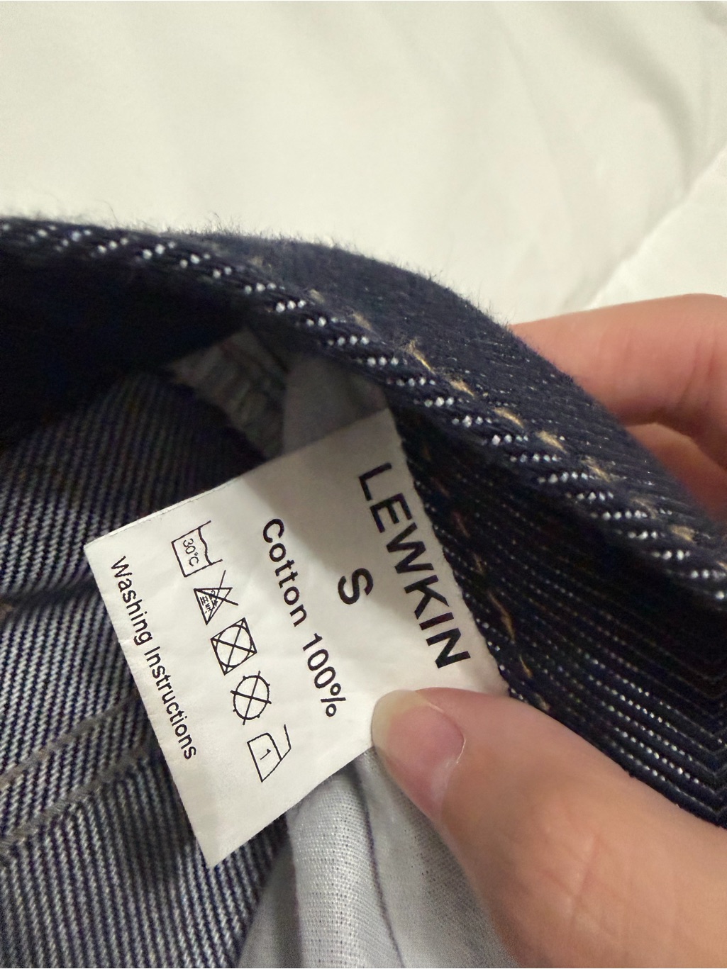 Dark Blue Denim Baggy Jeans - Lewkin — image 5 of 7